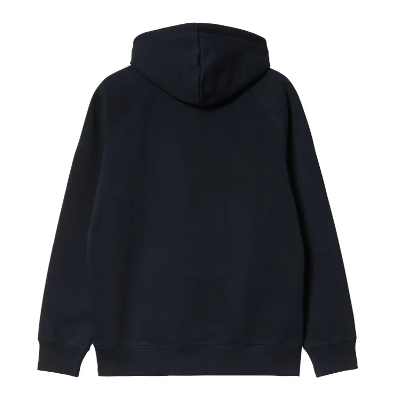 Carhartt WIP Hooded Chase Sweat - Dark Navy/Gold-1